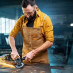 Tablier de Chef en coton , en toile, à dos croisé, Durable, pour femmes et hommes – Image 8