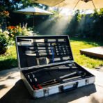 Flamora kit de barbecue d'extérieur avec boîte en aluminium, 32 pièces – Image 4